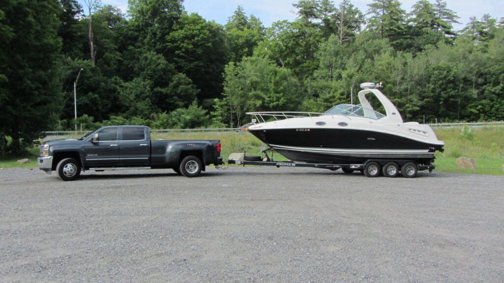 Two vehicles parked on the ground